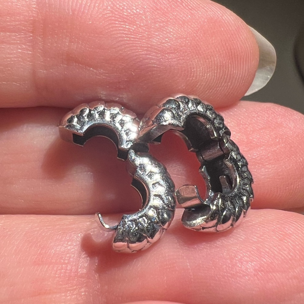 PAIR • Scales Clip Charms - S925 - Picture 7 of 11